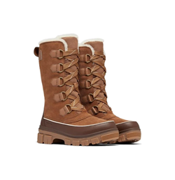 SCARPONI DA NEVE IMPERMEBILI TORINO V TALL DA DONNA VELVET TAN TOBACCO